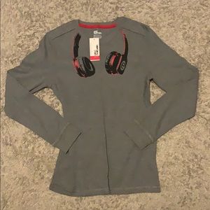 Gray Long sleeve T-shirt